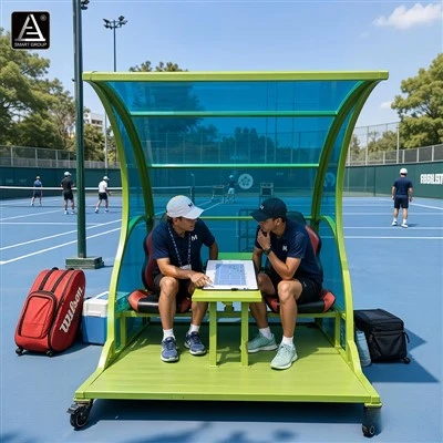 Football Dugout Nrog Table - BLS-1-2